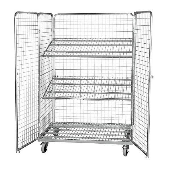 Stahlrollbehälter LxB 1200 x 800 mm 4-seitig mit 2 Türen. ESB Engineering System Bau GmbH 17775849-3