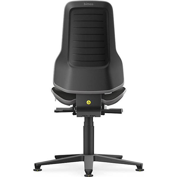 NEON Arbeitsdrehstuhl ESD Gleiter Permanentkontakt Stoff Flexband grau. Bimos-Sitztechnik | Interest. Buerom.-3