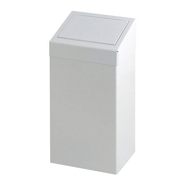 Wandabfallsammler mit Einwurfklappe Volumen 50 l BxHxT 255 x 700 x 335 mm weiß. Vepa Bins Groothandel B.V.