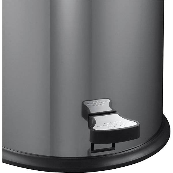 Push-Mülleimer mit Pedal Volumen 33 l HxØ 700 x 350 mm silber. Vepa Bins Groothandel B.V. 17838349-2