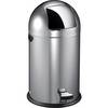 Push-Mülleimer mit Pedal Volumen 33 l HxØ 700 x 350 mm Edelstahl matt. Vepa Bins Groothandel B.V. 17838449