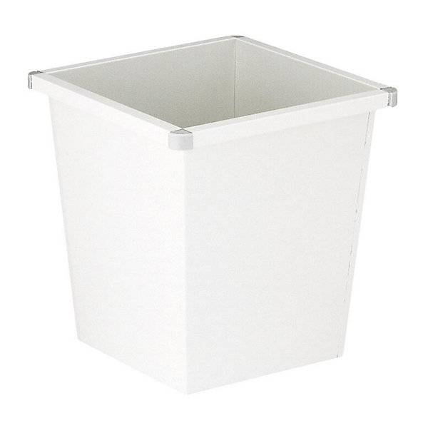 Papierkorb aus Stahl kegelförmig Volumen 27 l BxHxT 343 x 343 x 361 mm weiß. Vepa Bins Groothandel B.V.