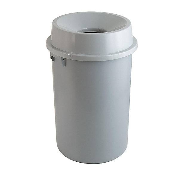 Abfallbehälter Kunststoff grau Volumen 90 l HxØ 760 x 520 mm. Vepa Bins Groothandel B.V. 17904849
