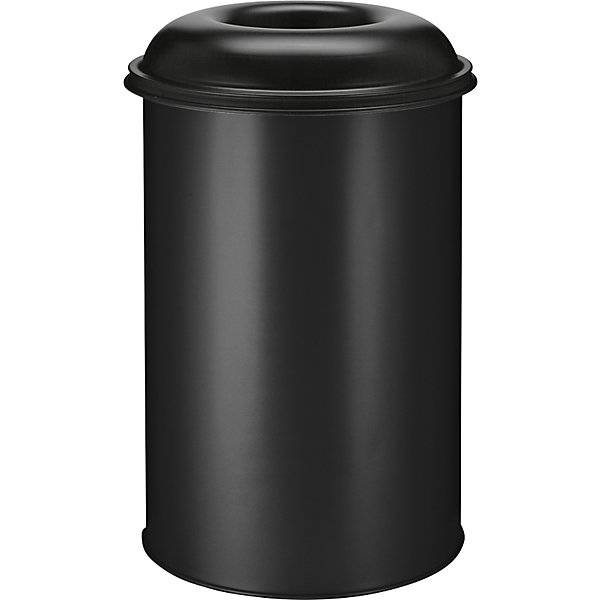 Sicherheitspapierkorb Stahl Volumen 200 l HxØ 950 x 600 mm schwarz. Vepa Bins Groothandel B.V. 17914549-0