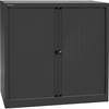 Euro-Rollladenschrank Breite 1000 mm 2 Fachböden schwarz. Bisley GmbH 18012949