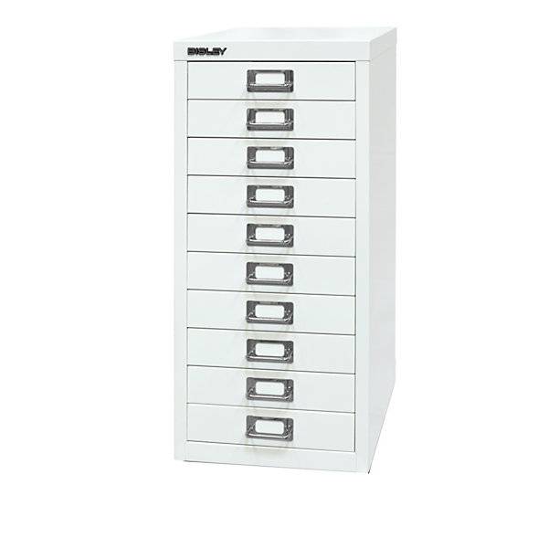 MultiDrawer™ 29er Serie DIN A4 10 Schubladen verkehrsweiß. Bisley GmbH 18023349-0