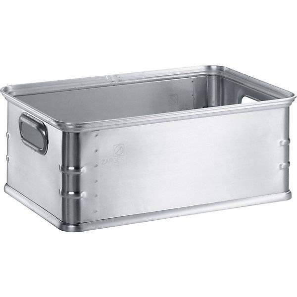 Alu Kiste, Lagerbox, Allzweckbox, Aluminium, Volumen 37 l, BxTxH 380x580x225 mm-0