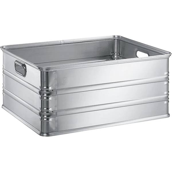 Alu Kiste, Lagerbox, Allzweckbox, Aluminium, Volumen 117 l, BxTxH 580x760x325 mm-1