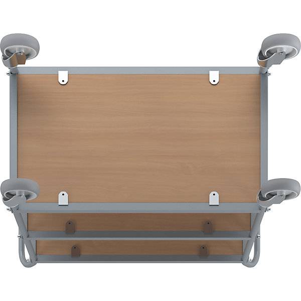 Servierwagen Etagenhöhe 250 mm 3 Etagen mit 4 Lenkrollen Rad-Ø 100 mm. TAKKT Industrial & Packaging GmbH-4