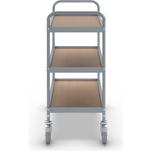 Servierwagen Etagenhöhe 250 mm 3 Etagen mit 4 Lenkrollen 2 mit Doppelstopp Rad-Ø 100 mm. TAKKT Industrial &-2