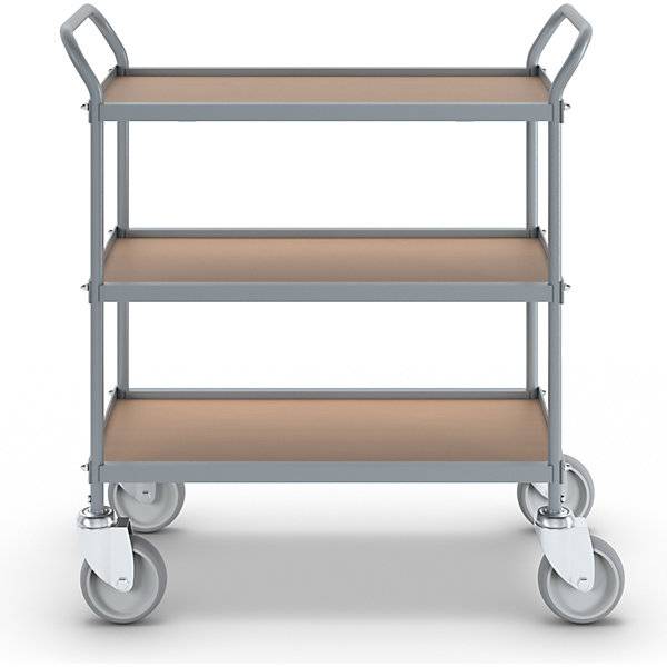 Servierwagen Etagenhöhe 250 mm 3 Etagen mit 4 Lenkrollen Rad-Ø 125 mm. TAKKT Industrial & Packaging GmbH-3