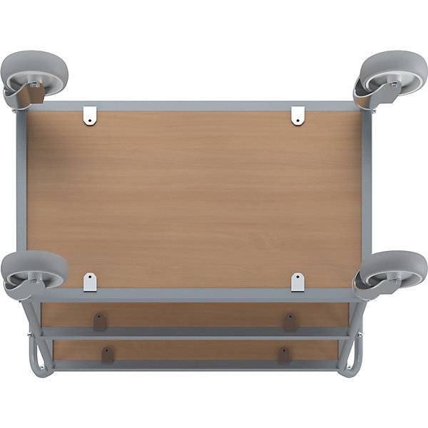 Servierwagen Etagenhöhe 250 mm 3 Etagen mit 4 Lenkrollen Rad-Ø 125 mm. TAKKT Industrial & Packaging GmbH-4
