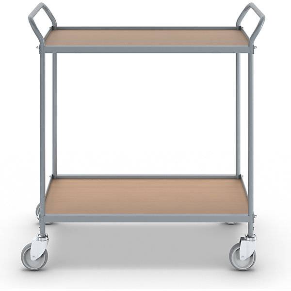 Servierwagen Etagenhöhe 590 mm 2 Etagen mit 4 Lenkrollen Rad-Ø 100 mm. TAKKT Industrial & Packaging GmbH-1