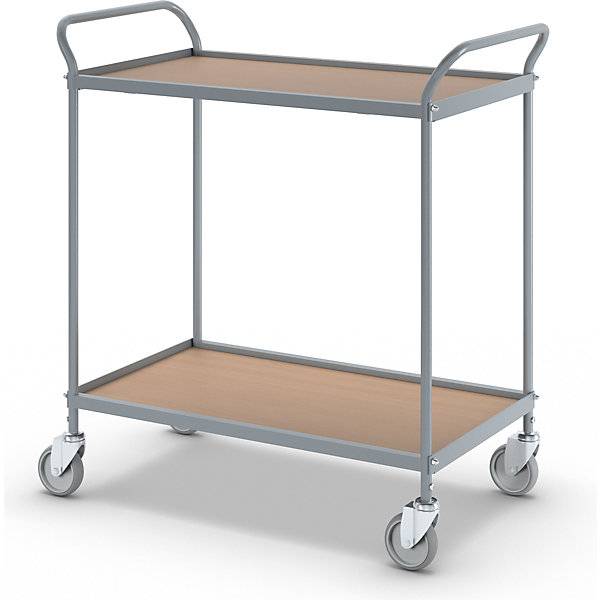 Servierwagen Etagenhöhe 590 mm 2 Etagen mit 4 Lenkrollen Rad-Ø 100 mm. TAKKT Industrial & Packaging GmbH-4