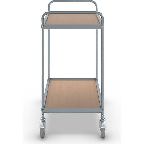 Servierwagen Etagenhöhe 590 mm 2 Etagen mit 4 Lenkrollen 2 mit Doppelstopp Rad-Ø 100 mm. TAKKT Industrial &-2