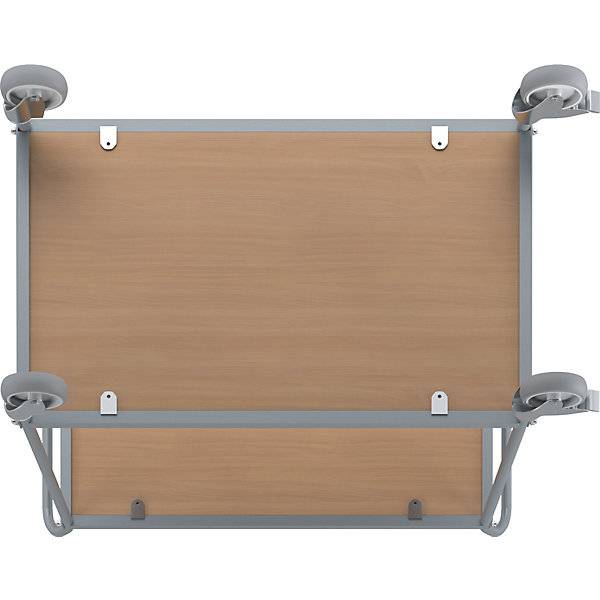 Servierwagen Etagenhöhe 590 mm 2 Etagen mit 4 Lenkrollen 2 mit Doppelstopp Rad-Ø 100 mm. TAKKT Industrial &-4