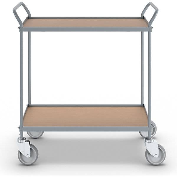 Servierwagen Etagenhöhe 590 mm 2 Etagen mit 4 Lenkrollen Rad-Ø 125 mm. TAKKT Industrial & Packaging GmbH-3