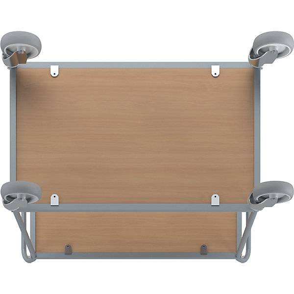 Servierwagen Etagenhöhe 590 mm 2 Etagen mit 4 Lenkrollen Rad-Ø 125 mm. TAKKT Industrial & Packaging GmbH-4