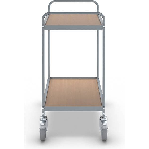 Servierwagen Etagenhöhe 590 mm 2 Etagen mit 4 Lenkrollen 2 mit Doppelstopp Rad-Ø 125 mm. TAKKT Industrial &-2