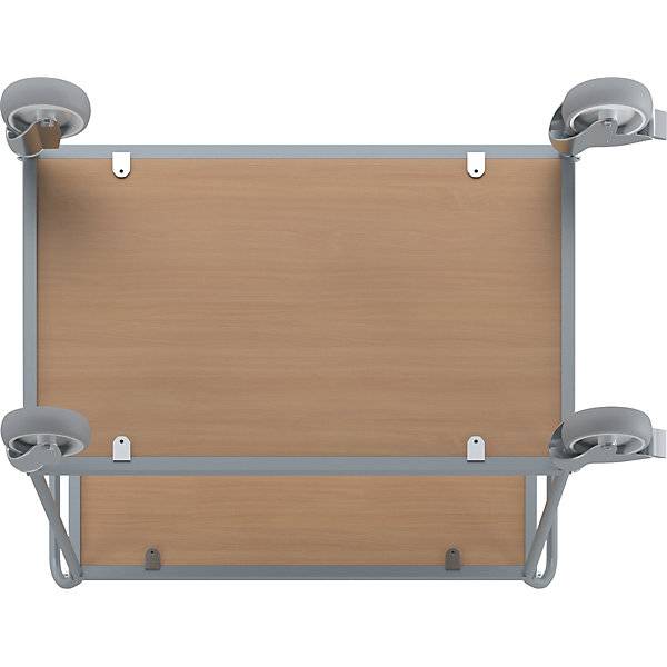Servierwagen Etagenhöhe 590 mm 2 Etagen mit 4 Lenkrollen 2 mit Doppelstopp Rad-Ø 125 mm. TAKKT Industrial &-4
