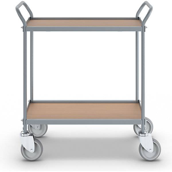 Servierwagen Etagenhöhe 530 mm 2 Etagen mit 4 Lenkrollen Rad-Ø 125 mm. TAKKT Industrial & Packaging GmbH-3