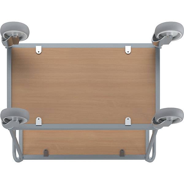 Servierwagen Etagenhöhe 530 mm 2 Etagen mit 4 Lenkrollen Rad-Ø 125 mm. TAKKT Industrial & Packaging GmbH-4