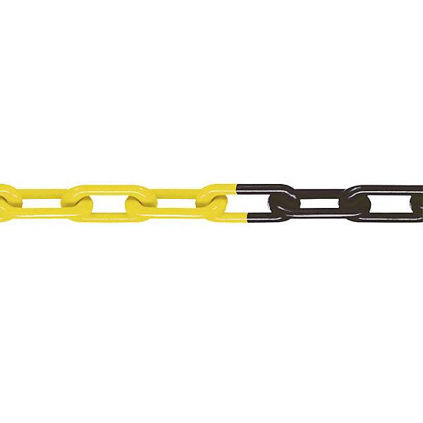 Nylon-Gütekette MNK-Güte 8 Bundlänge 25 m schwarz-gelb. Moravia Wiesbaden| Gesellschaft F.Verkehrszeichen | und-0