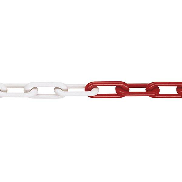 Nylon-Gütekette MNK-Güte 8 Bundlänge 25 m rot-weiß. Moravia Wiesbaden| Gesellschaft F.Verkehrszeichen | und-0