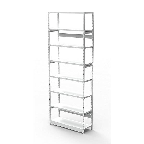 Büro-Steckregal ohne Rückwand Regalhöhe 2600 mm Grundregal Breite x Tiefe 960 x 400 mm. Theo Kerkmann GmbH &