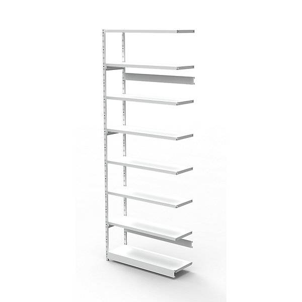 Büro-Steckregal ohne Rückwand Regalhöhe 2600 mm Anbauregal Breite x Tiefe 960 x 400 mm. Theo Kerkmann GmbH &