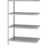 Schraubregal Bauart leicht doppelseitig HxBxT 1500 x 1000 x 600 mm grau Anbauregal. TAKKT Industrial &
