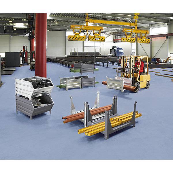 Langgutgestell mit 2 Längswänden LxB 1200 x 800 mm verzinkt. Heson-Werk GmbH 23706049-1