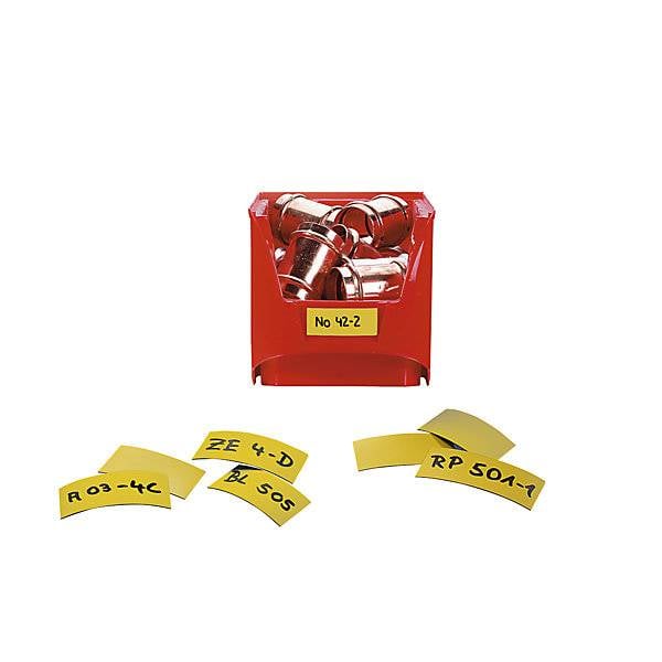 Magnet-Lagerschilder gelb HxB 20 x 80 mm VE 100 Stk. HMT Magnet GmbH & Co KG 26387749-1
