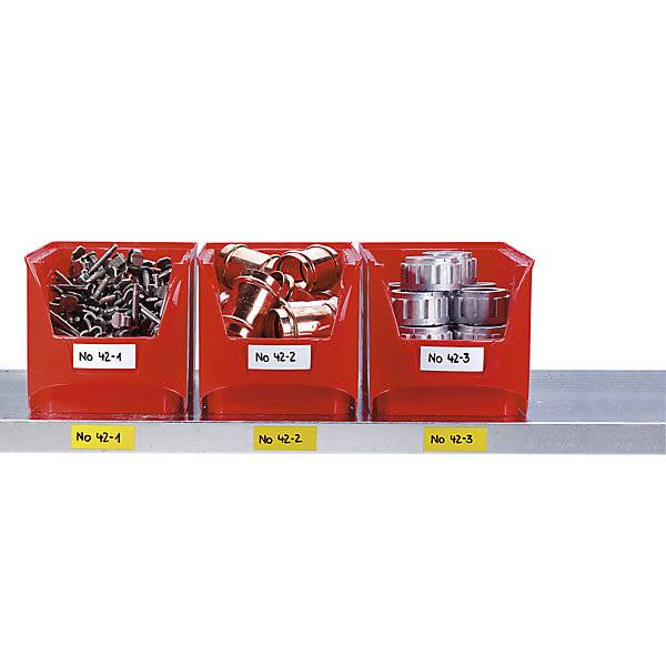 Magnet-Lagerschilder gelb HxB 20 x 80 mm VE 100 Stk. HMT Magnet GmbH & Co KG 26387749-2