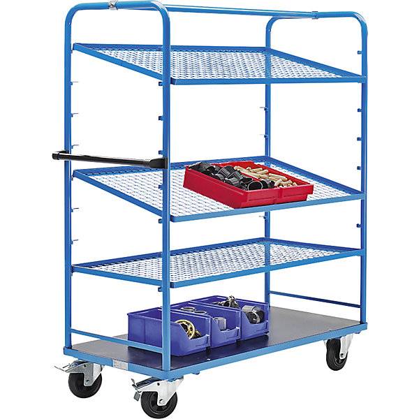 Regalwagen für 8 Etagenböden ohne Etagenböden. TAKKT Industrial & Packaging GmbH 42322249-1