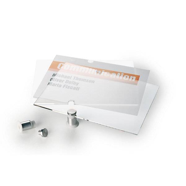 Türschild CRYSTAL SIGN aus Acrylglas VE 5 Stk HxB 148 x 210 mm. Durable | Hunke & Jochheim GmbH & CO. KG-2