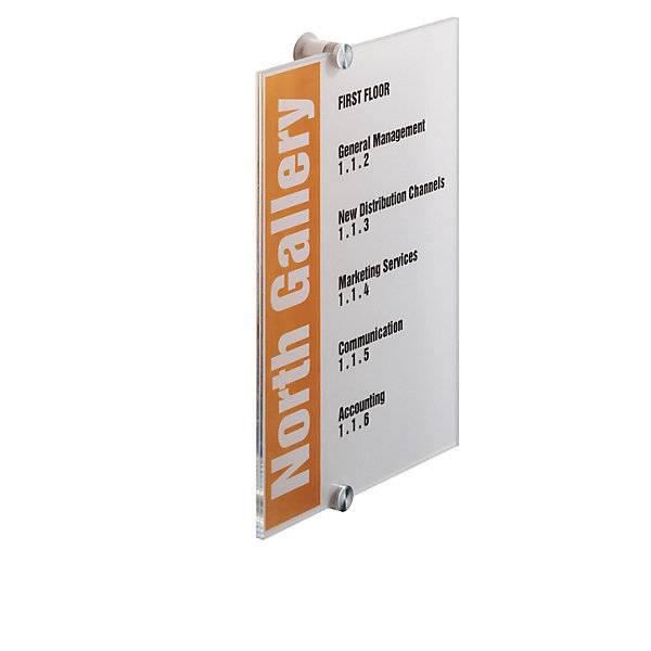 Türschild CRYSTAL SIGN aus Acrylglas für DIN A4 VE 3 Stk HxB 297 x 210 mm. Durable | Hunke & Jochheim GmbH &-2