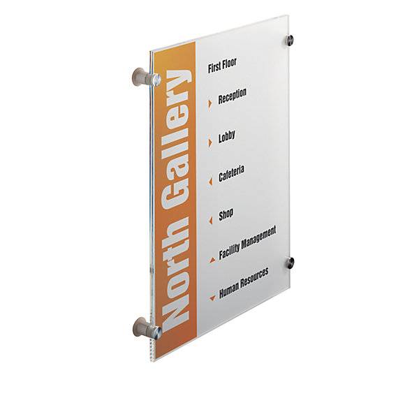 Türschild CRYSTAL SIGN aus Acrylglas für DIN A3 HxB 420 x 297 mm. Durable | Hunke & Jochheim GmbH & CO. KG-2