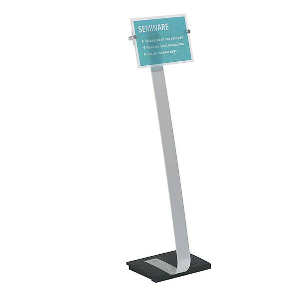 Bodenständer CRYSTAL SIGN für Format DIN A4 Aluminium. Durable | Hunke & Jochheim GmbH & CO. KG 45585449
