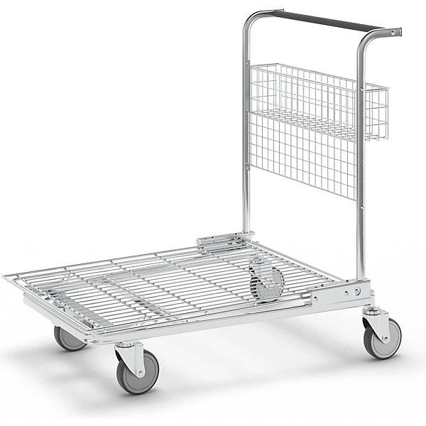 C+C Transportwagen Tragfähigkeit 200 kg mit Korb mit Maschenboden. KONGAMEK AB 45590649