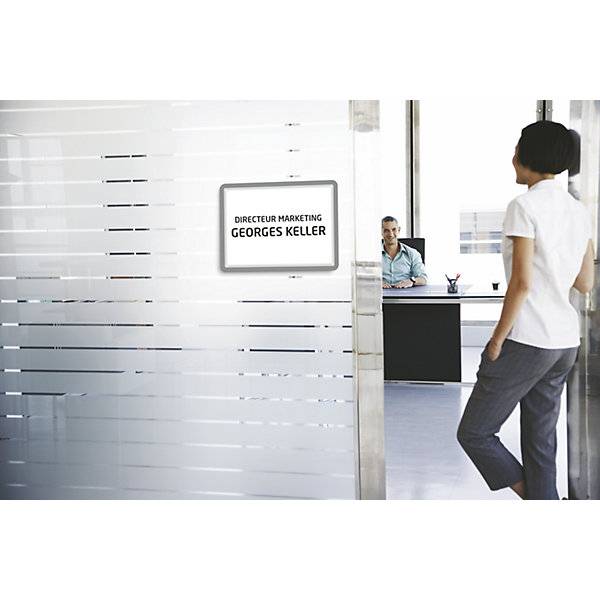 Präsentationssichthülle DIN A4 mit magnetischem Verschluss selbstklebend silber VE 2 Stk. Tarifold SAS-1