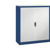 Rollladenschrank mit Horizontal-Jalousie HxBxT 1345 x 1200 x 420 mm 3 Fachböden 35 Ordnerhöhen enzianblau /