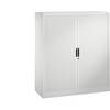 Rollladenschrank mit Horizontal-Jalousie HxBxT 1345 x 1200 x 420 mm 3 Fachböden 35 Ordnerhöhen verkehrsweiß.