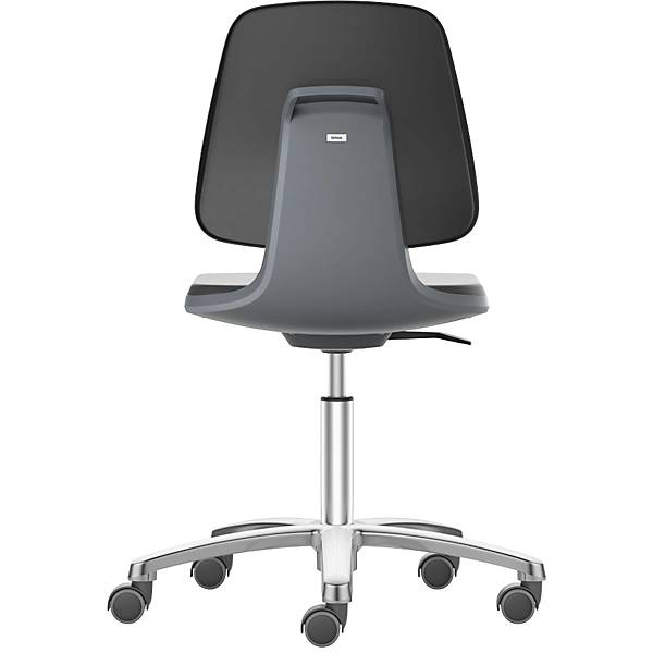 Arbeitsdrehstuhl LABSIT Fünffuß mit Rollen Sitz mit Stoffbezug orange. Bimos-Sitztechnik | Interest. Buerom.-1