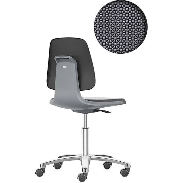 Arbeitsdrehstuhl LABSIT Fünffuß mit Rollen Sitz Supertec anthrazit. Bimos-Sitztechnik | Interest. Buerom. GmbH