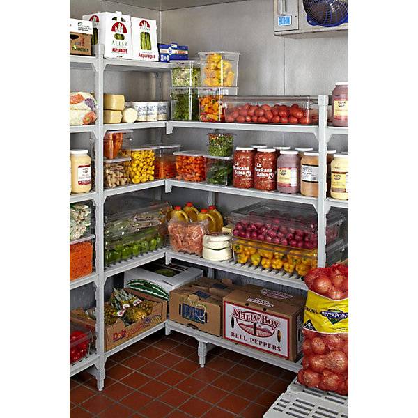 Kunststoff-Steckregalsystem PREMIUM Fachboden-BxT 900 x 500 mm Grundregal Breite 970 mm Boden geschlitzt.-2