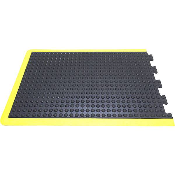 Anti-Ermüdungsmatte Bubblemat safety LxBxH 900 x 600 x 14 mm schwarz-gelb Anfangs- / Endelement. Coba Europe-2