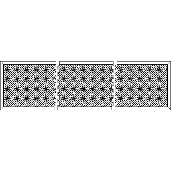 Anti-Ermüdungsmatte Bubblemat safety LxBxH 900 x 600 x 14 mm schwarz-gelb Anfangs- / Endelement. Coba Europe-3