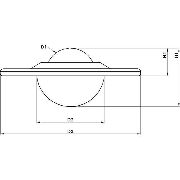 Kugelrolle versenkt Edelstahl Tragkugel-Ø 19 mm. Schulz Stanztechnik GmbH 47620349-1