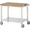 Fahrbare Werkbank Serie 8000 Gestellbauweise 1 Ablageboden BxT 1000 x 700 mm. TAKKT Industrial & Packaging